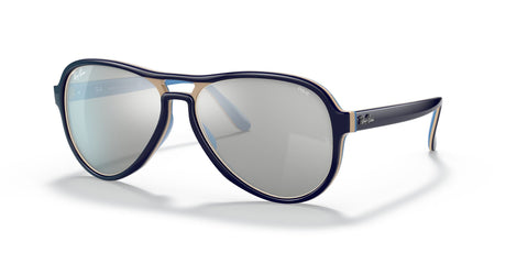 RB 4355 Ray-Ban Vagabond Light Blue / Photo Grey Mirror Grey 58 58 / Crystal / Nylon / Nylon