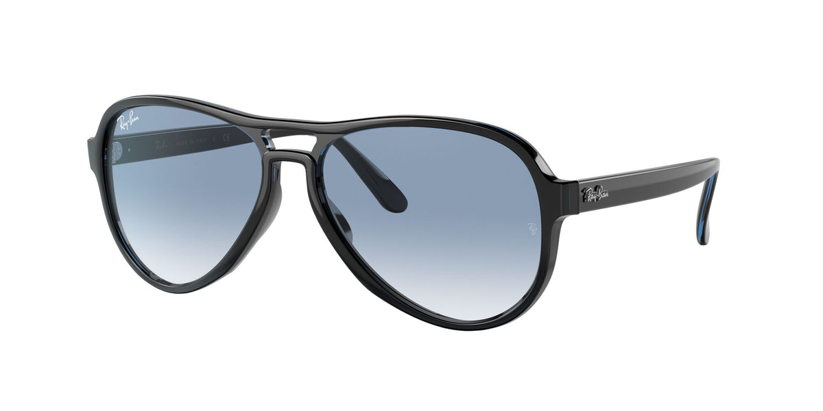 RB 4355 Ray-Ban Vagabond Black / Clear Gradient Blue 58 58 / Crystal / Nylon / Nylon