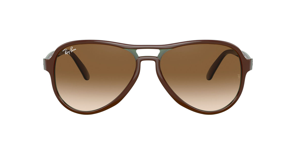 RB 4355 Ray-Ban Vagabond Brown On Green / Clear Gradient Brown 58 58 / Crystal / Nylon / Nylon