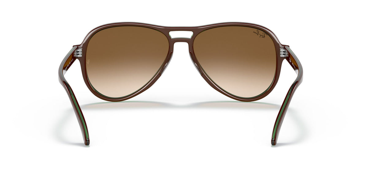 RB 4355 Ray-Ban Vagabond Brown On Green / Clear Gradient Brown 58 58 / Crystal / Nylon / Nylon