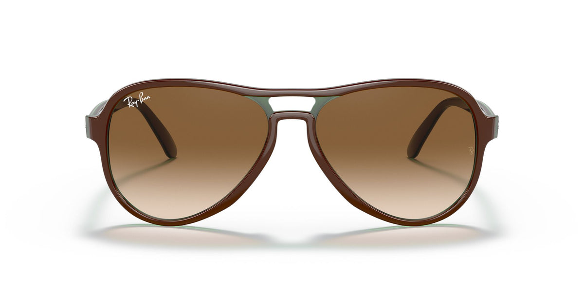 RB 4355 Ray-Ban Vagabond Brown On Green / Clear Gradient Brown 58 58 / Crystal / Nylon / Nylon