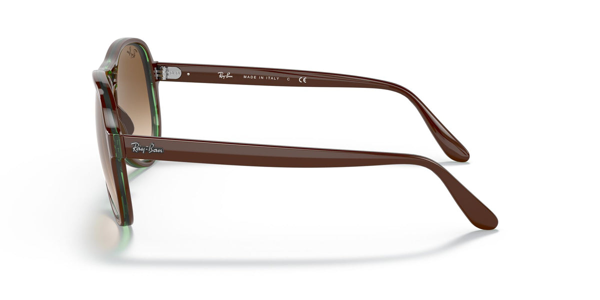 RB 4355 Ray-Ban Vagabond Brown On Green / Clear Gradient Brown 58 58 / Crystal / Nylon / Nylon