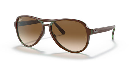 RB 4355 Ray-Ban Vagabond Brown On Green / Clear Gradient Brown 58 58 / Crystal / Nylon / Nylon