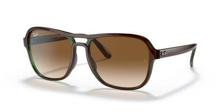 RB 4356 Ray-Ban State Side Brown On Green / Clear Gradient Brown 58 58 / Crystal / Nylon / Nylon