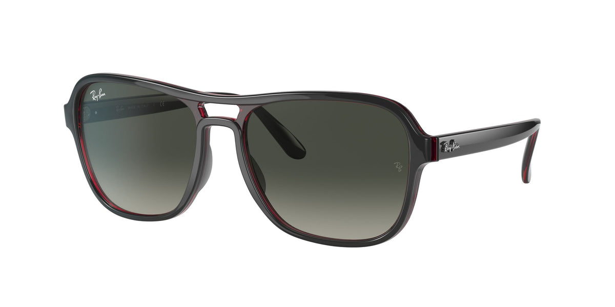 RB 4356 Ray-Ban State Side Transparent Grey / Grey Gradient 58 58 / Crystal / Nylon / Nylon