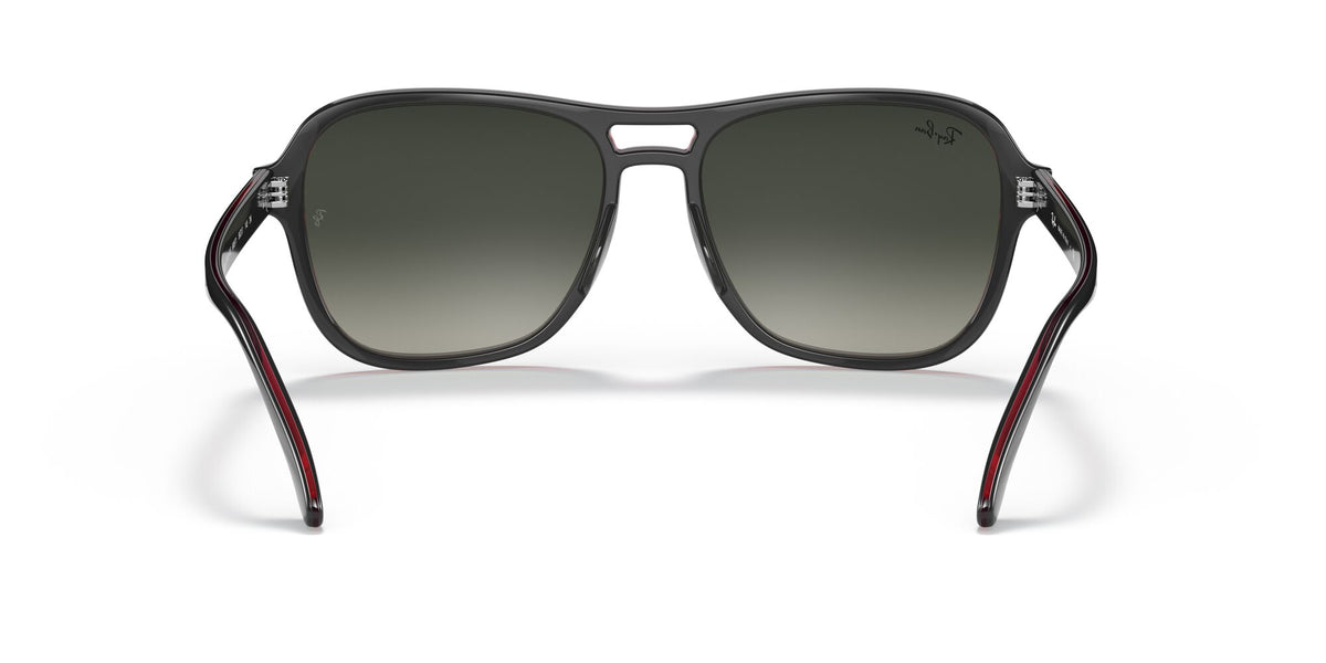 RB 4356 Ray-Ban State Side Transparent Grey / Grey Gradient 58 58 / Crystal / Nylon / Nylon