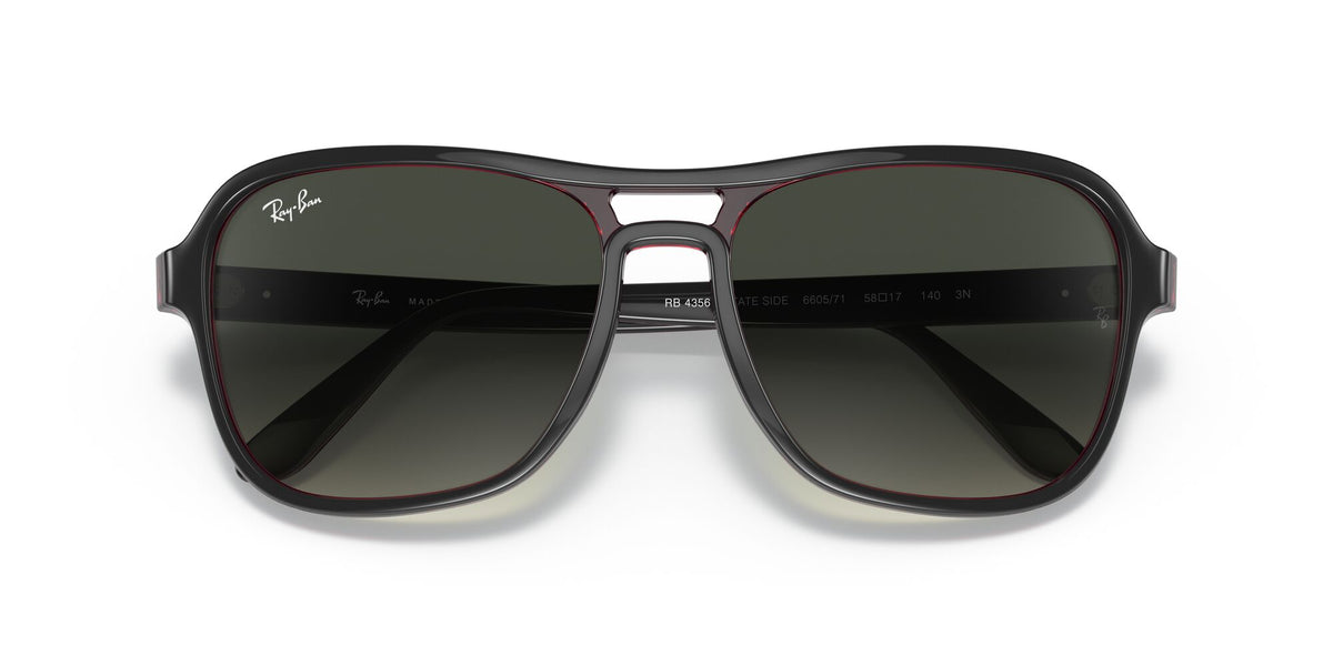 RB 4356 Ray-Ban State Side Transparent Grey / Grey Gradient 58 58 / Crystal / Nylon / Nylon