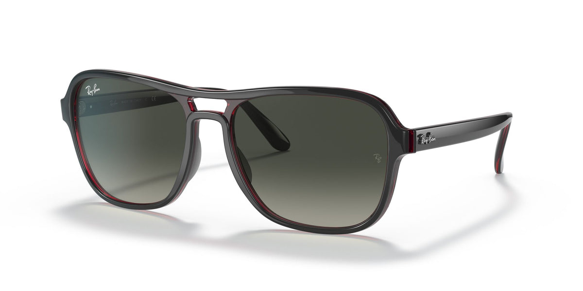RB 4356 Ray-Ban State Side Transparent Grey / Grey Gradient 58 58 / Crystal / Nylon / Nylon