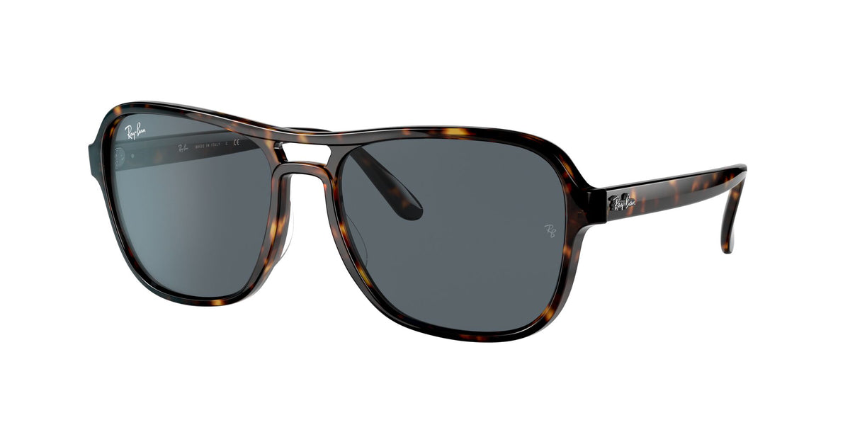 RB 4356 Ray-Ban State Side Havana / Blue/Grey Classic 58 58 / Crystal / Nylon / Nylon