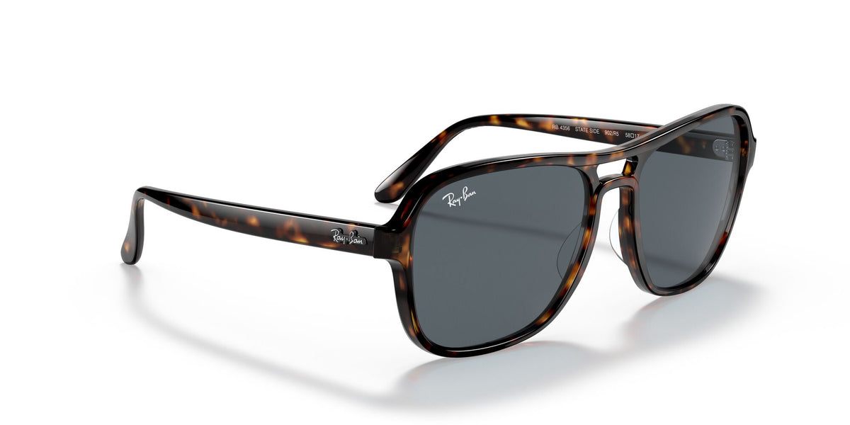 RB 4356 Ray-Ban State Side Havana / Blue/Grey Classic 58 58 / Crystal / Nylon / Nylon