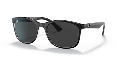 Ray-Ban  0RB4374 603948 56 Black On Transparent/ Polar Black 56 / Crystal / Nylon / Injected