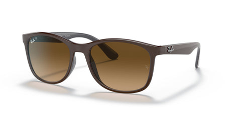 Ray-Ban  0RB4374 6600M2 56 Brown On Grey/ Brown 56 / Crystal / Nylon / Injected