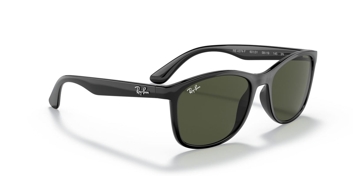 Ray-Ban0RB4374F 601/31 58 Black/ Green