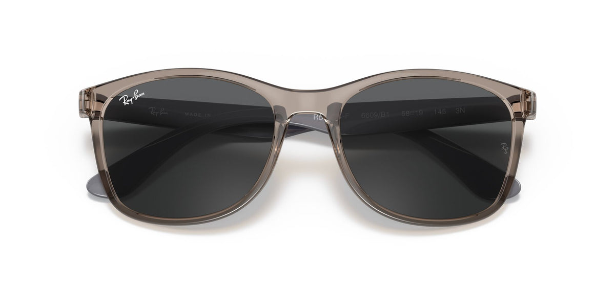 RB 4374F Ray-BanTransparent Grey / Dark Grey 58 58 / Crystal / Nylon / Nylon