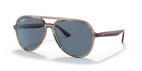 Ray-Ban  0RB4376 65722V 57 Transparent Grey/ Dark Blue 57 / Polycarbonate / Injected / Molded
