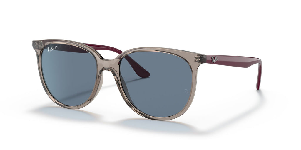 Ray-Ban  0RB4378 65722V 54 Transparent Grey/ Dark Blue 54 / Polycarbonate / Injected / Molded