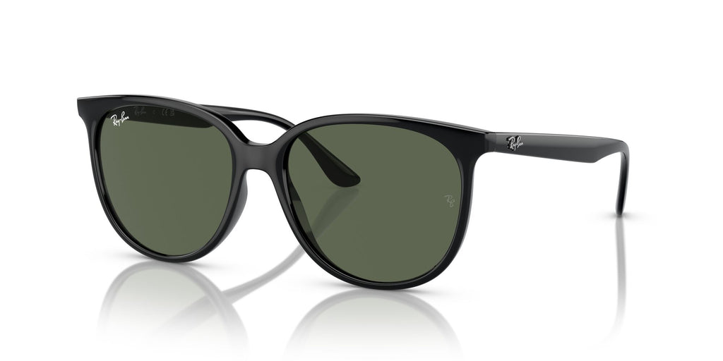 Ray-Ban  0RB4378F 601/71 54 Black/ Dark Green 54 / Polycarbonate / Injected / Molded