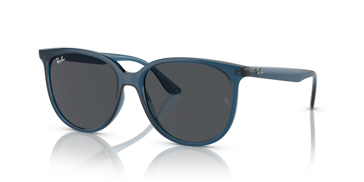 Ray-Ban0RB4378F 669487 54 Opal Blue/ Dark Grey 54 / Polycarbonate / Injected / Molded