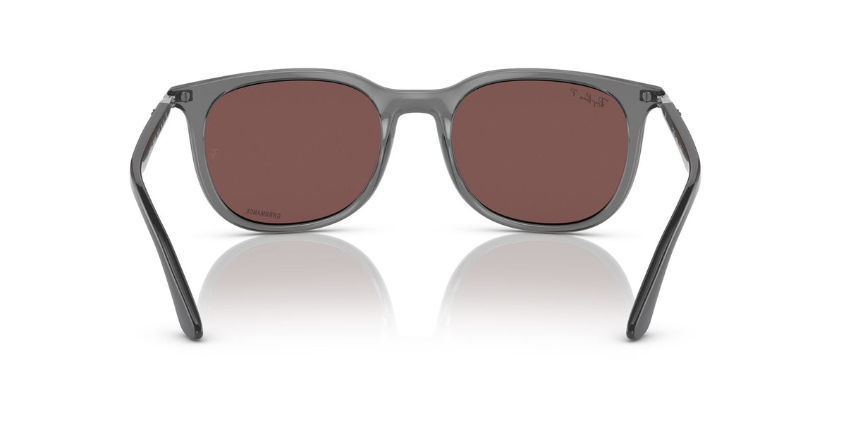 RB 4386F Ray-BanTransparent Grey / Dark Violet 55 55 / Crystal / Injected / Metal