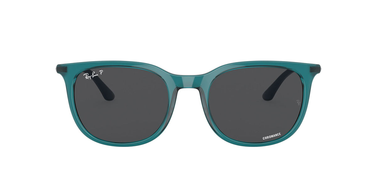 RB 4386 Ray-BanTransparent Turquoise / Dark Grey 54 54 / Crystal / Injected / Metal