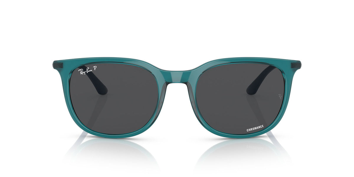 RB 4386 Ray-BanTransparent Turquoise / Dark Grey 54 54 / Crystal / Injected / Metal