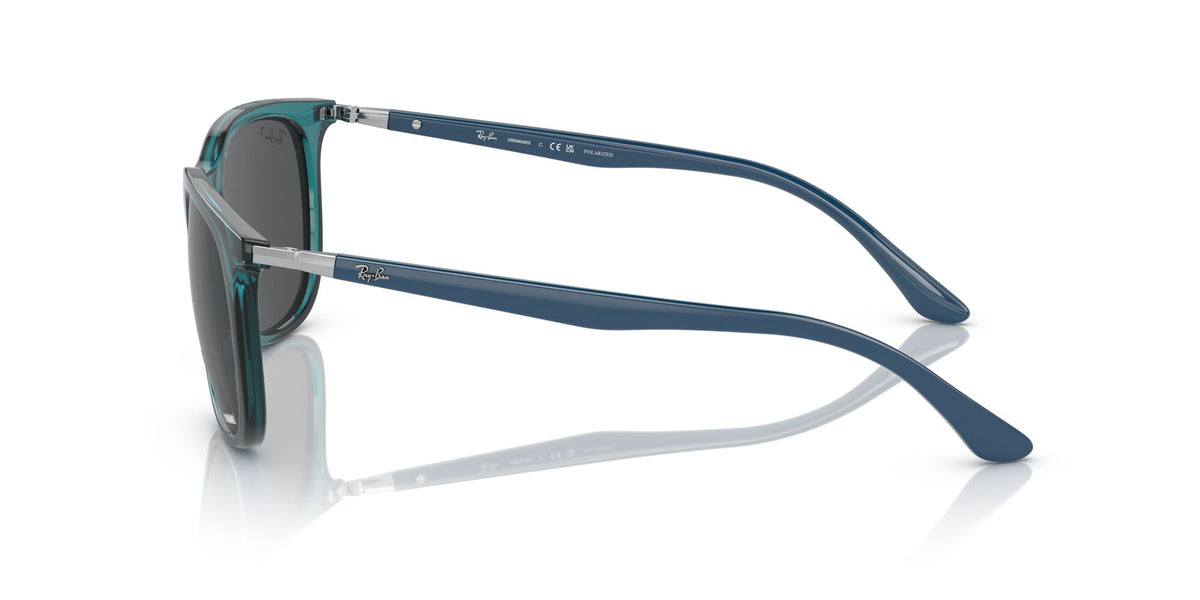 RB 4386 Ray-BanTransparent Turquoise / Dark Grey 54 54 / Crystal / Injected / Metal
