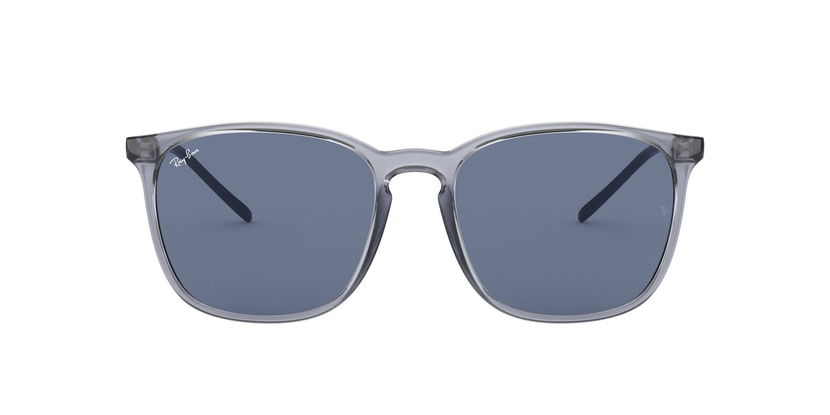 Ray-Ban0RB4387 639980 56 Transparent Blue/ Dark Blue - Blue Star Eyewear
