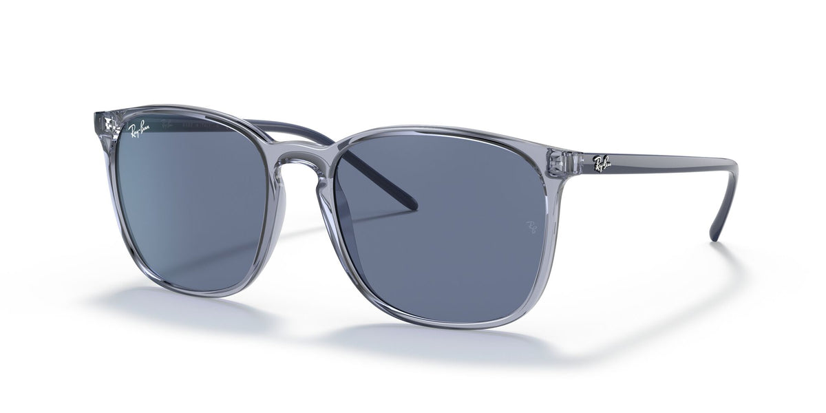 Ray-Ban0RB4387 639980 56 Transparent Blue/ Dark Blue 56 / Polycarbonate / Nylon / Nylon