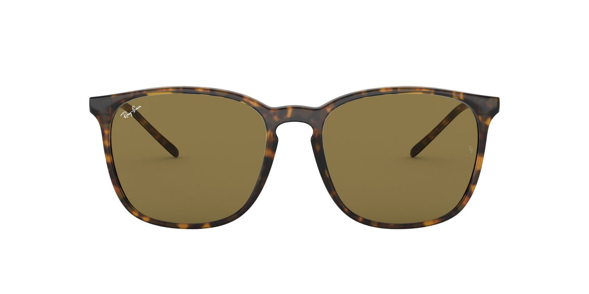 Ray-Ban0RB4387 710/73 56 Light Havana/ Dark Brown - Blue Star Eyewear