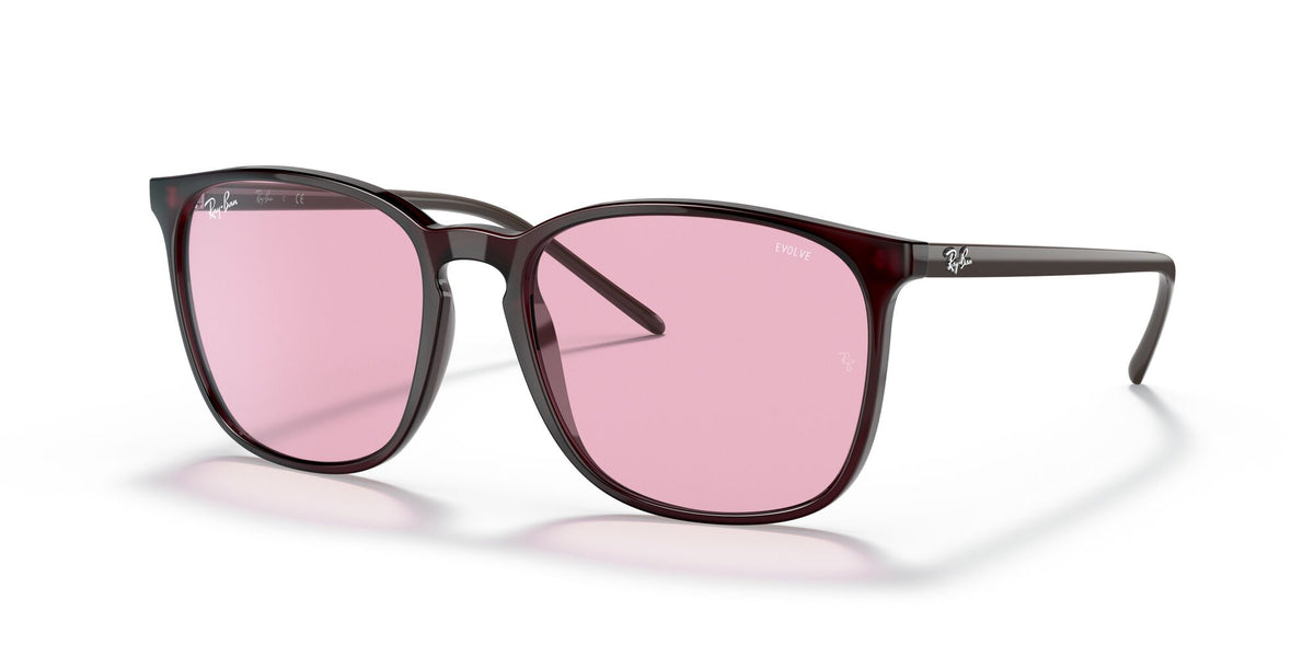 RB 4387F Ray-BanTransparent Violet / Photochromic Pink Gradient Blue 55 55 / Nxt / Acetate / Acetate