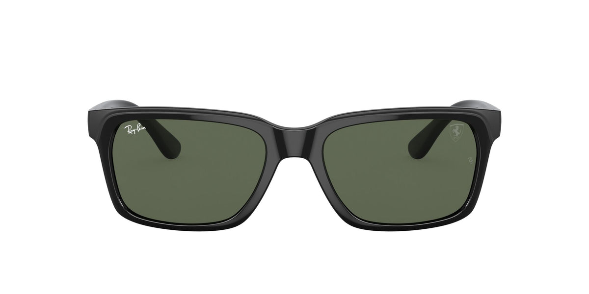 Ray-Ban0RB4393M F65071 56 Black/ Dark Green Lens