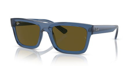 Ray-Ban Warren 0RB4396 668073 54 Transparent Dark Blue/ Dark Brown 54 / Polyamide Bio / Acetate / Molded Acetate