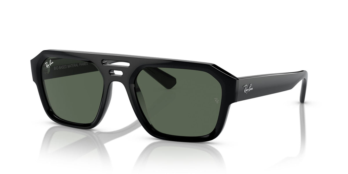 Ray-Ban Corrigan 0RB4397 667771 54 Black/ Dark Green 54 / Polyamide Bio / Acetate / Molded Acetate