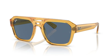 Ray-Ban Corrigan 0RB4397 668280 54 Transparent Yellow/ Dark Blue 54 / Polyamide Bio / Acetate / Molded Acetate