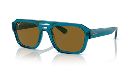 Ray-Ban Corrigan 0RB4397 668383 54 Transparent Light Blue/ Dark Brown 54 / Polycarbonate / Acetate / Molded Acetate