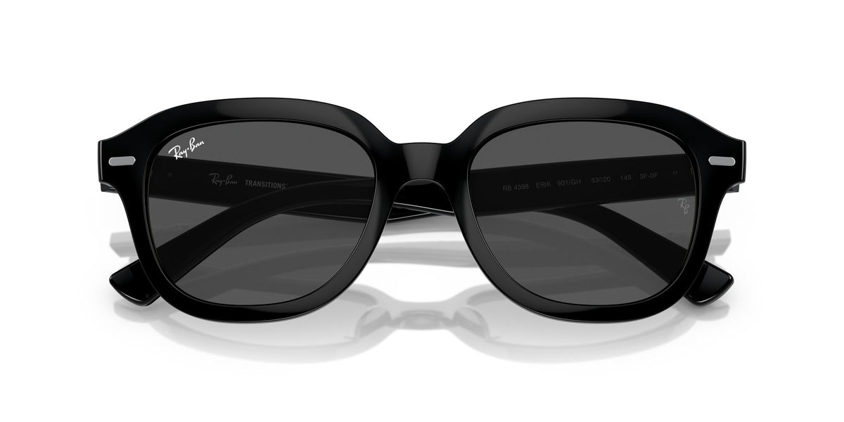 Ray-Ban Erik 0RB4398 901/GH 51 Black/ Clear/Grey 51 / Crystal / Propionate / Propionate