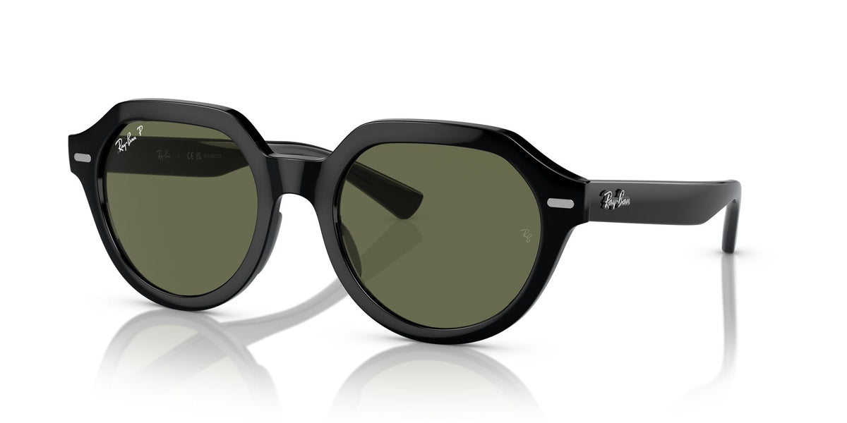 Ray-Ban Gina 0RB4399F 901/58 53 Black/ Green 53 / Crystal / Propionate / Propionate