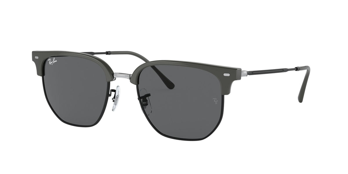 RB 4416F Ray-Ban New Clubmaster Grey On Black / Dark Grey 55 55 / Crystal / Injected / Metal
