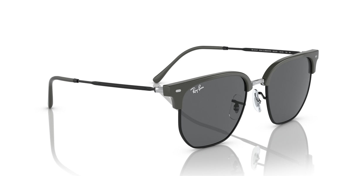 RB 4416F Ray-Ban New Clubmaster Grey On Black / Dark Grey 55 55 / Crystal / Injected / Metal