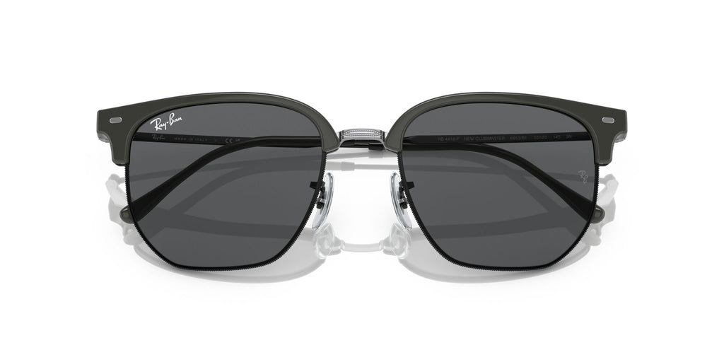 RB 4416F Ray-Ban New Clubmaster Grey On Black / Dark Grey 55 55 / Crystal / Injected / Metal