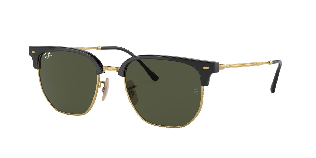 Ray-Ban New Clubmaster 0RB4416 601/31 51 Black On Gold/ Green 51 / Crystal / Propionate / Metal