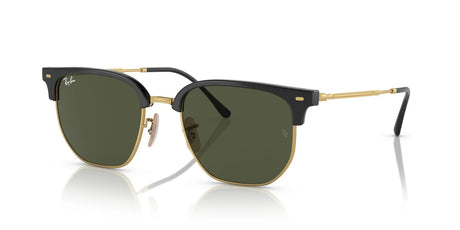 Ray-Ban New Clubmaster 0RB4416 601/31 53 Black On Gold/ Green - Blue Star Eyewear