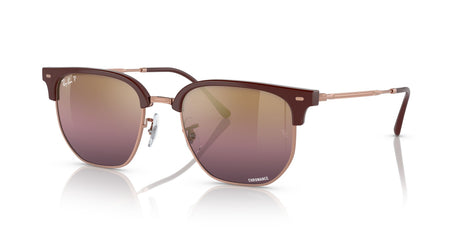 Ray-Ban New Clubmaster 0RB4416 6654G9 51 Bordeaux On Rose Gold/ Gold/Red 51 / Crystal / Propionate / Metal