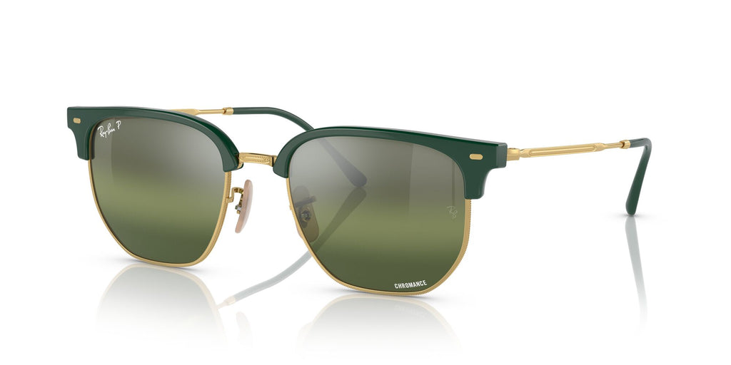 Ray-Ban New Clubmaster 0RB4416 6655G4 53 Green On Gold/ Silver/Green 53 / Crystal / Propionate / Metal