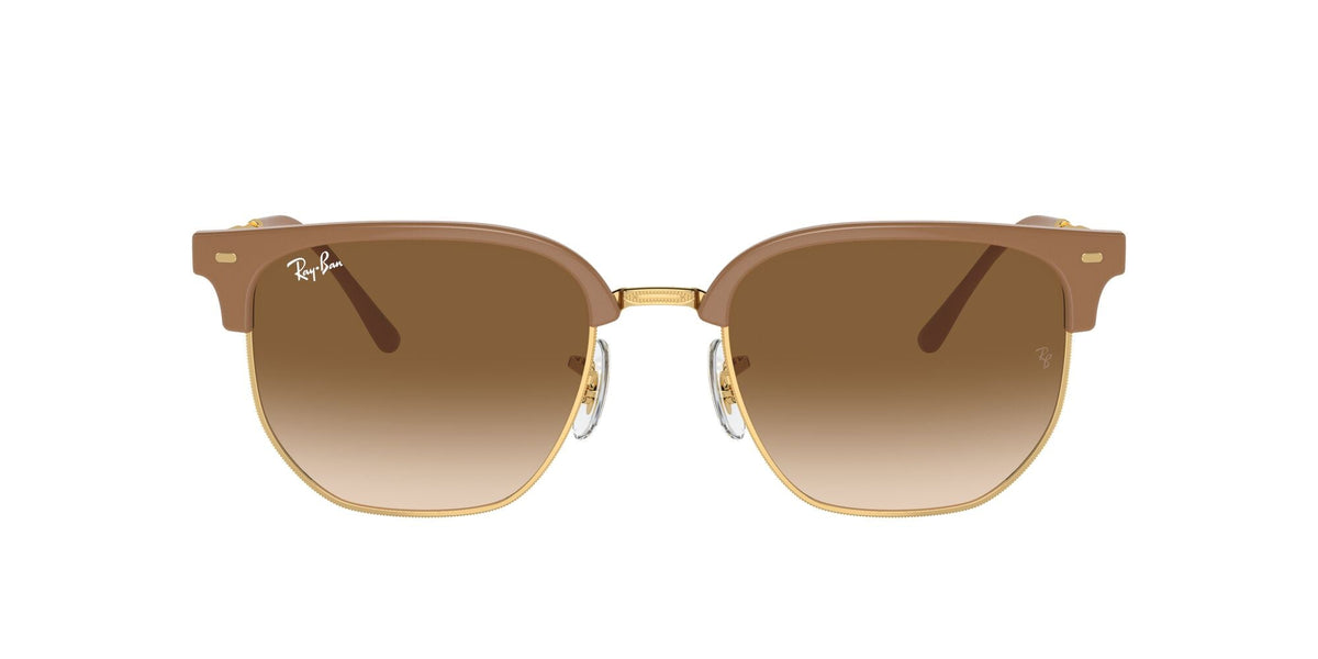 Ray-Ban New Clubmaster 0RB4416 672151 51 Beige On Gold/ Light Brown
