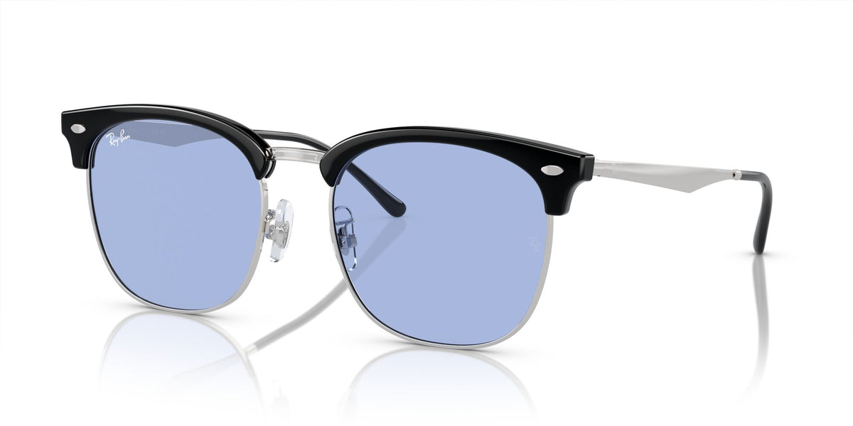 Ray-Ban0RB4418D 667080 56 Black On Silver/ Blue