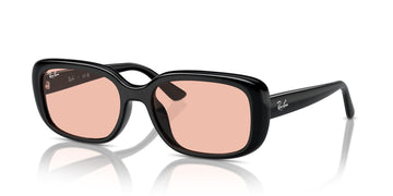 Ray-Ban  0RB4421D 667784 56 Black/ Dark Pink