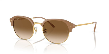 Ray-Ban  0RB4429 672151 55 Beige On Gold/ Light Brown 55 / Crystal / Nylon / Metal