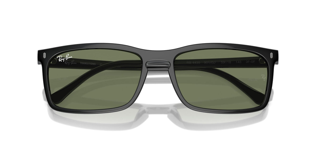 Ray-Ban0RB4435 901/GJ 59 Black/ Clear/Green