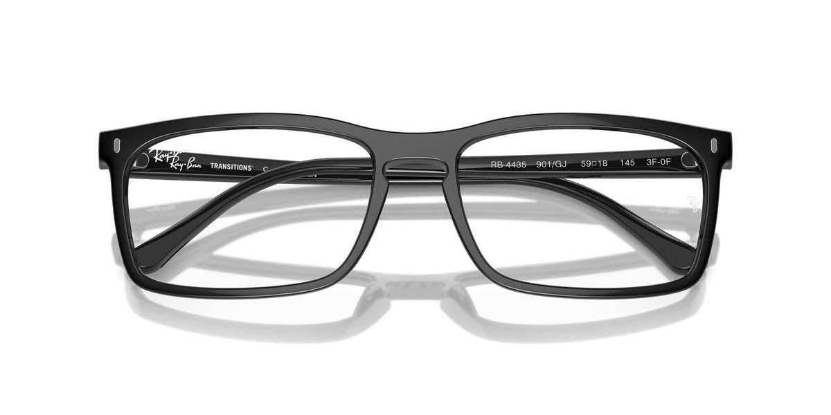 Ray-Ban0RB4435 901/GJ 59 Black/ Clear/Green